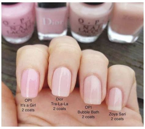 #opi #bubble #bath #dupe 4 options tested by me personally with 2 coats each. OPI It's a Girl ...