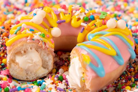 Krispy Kreme Celebrates Birthday With New Cake Batter-Filled Donuts