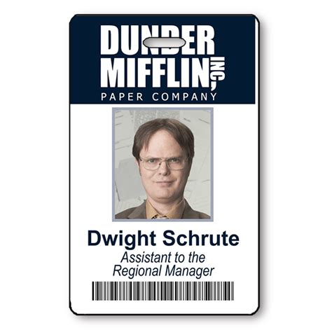 Dwight Schrute Halloween Photo ID - Name Tag Wizard