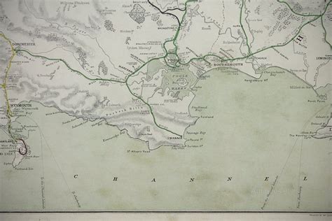 Antiques Atlas - Framed Railway Map Of South West England C.1924