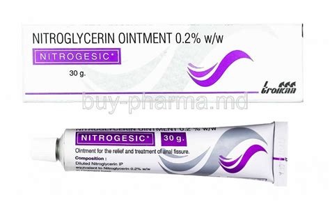 Buy Nitrogesic Ointment, Nitroglycerin Online - buy-pharma.md