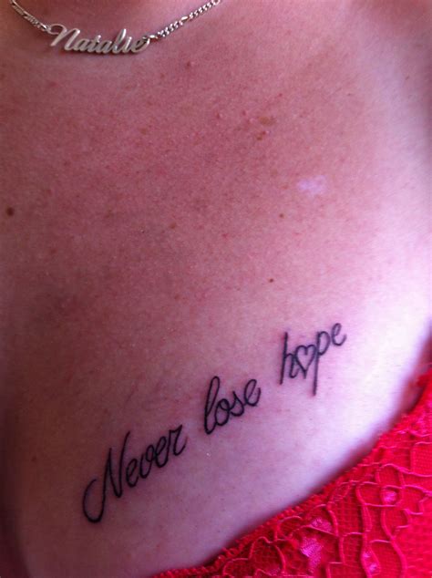 Never lose hope, this but on my foot | Never lose hope, Tattoo quotes ...