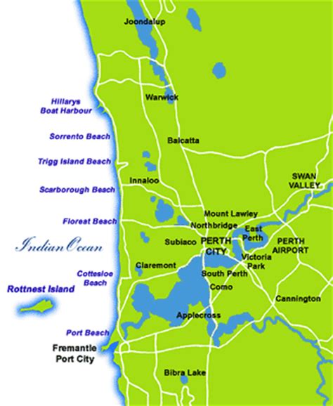 Perth beach map #stageaustralia #west #australia #perth #beach #map | Perth - West Australia ...