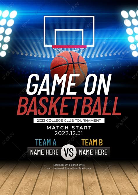 Spotlight Basketball Competition Poster Template Download on Pngtree