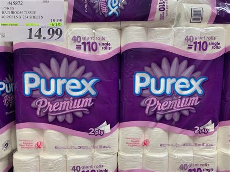 Costco Toilet Paper Purex, Bathroom Tissue, Costco, Hygiene, Toilet Paper, Bulk, Grocery, Candy ...