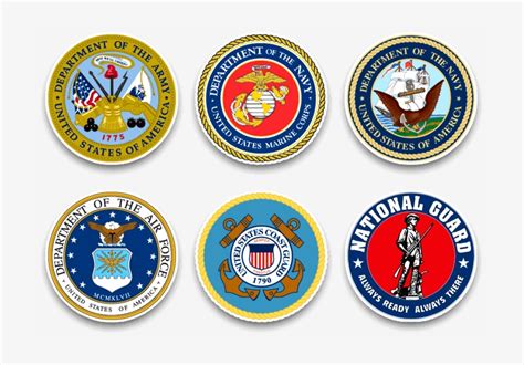 Download Seals Of All Branches Of The Us Armed Forces - United States Armed Forces Logos - HD ...