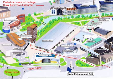 University Of Huddersfield Campus Map | Draw A Topographic Map