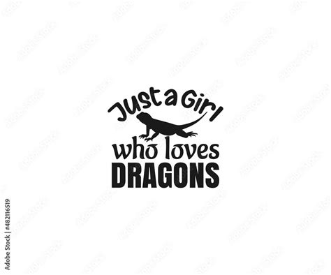 Just a girl who loves dragons, Bearded Dragon SVG, Bearded Dragon ...