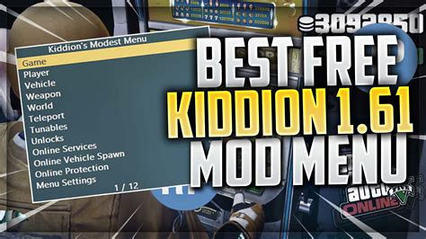 Kiddion's Modest Menu 0.9.4 by Falew - Free download on ToneDen