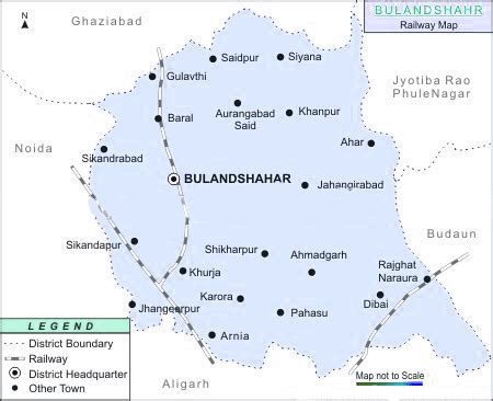 Rail-Map-india: Bulandsahar-railway-map