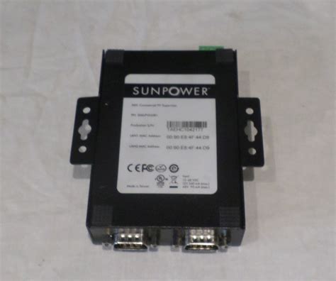 SUNPOWER COMMERCIAL PV SUPERVISOR MONITORING SYSTEM SMS-PVS20R1 | MDG ...