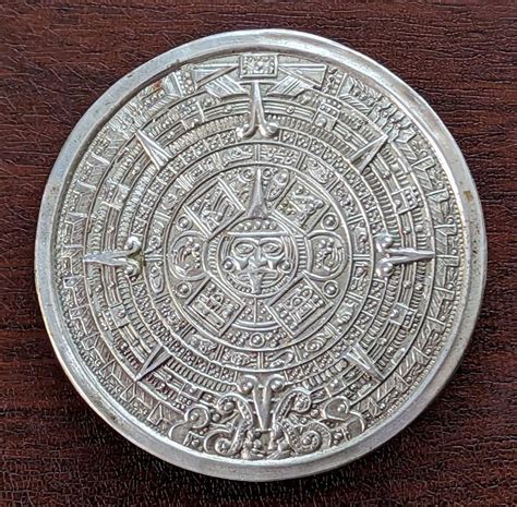 Aztec Calendar Aztecan Belt Buckle Vintage Stamped ALPACA Mexico | eBay | Vintage stamps, Aztec ...