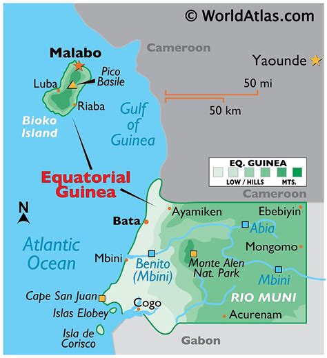 Mapas de Guinea Ecuatorial - Atlas del Mundo