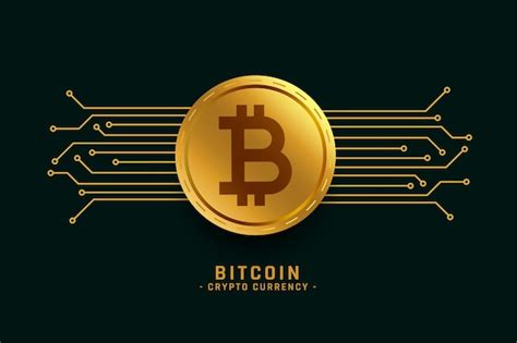 Free Vector | Golden bitcoin background with network lines