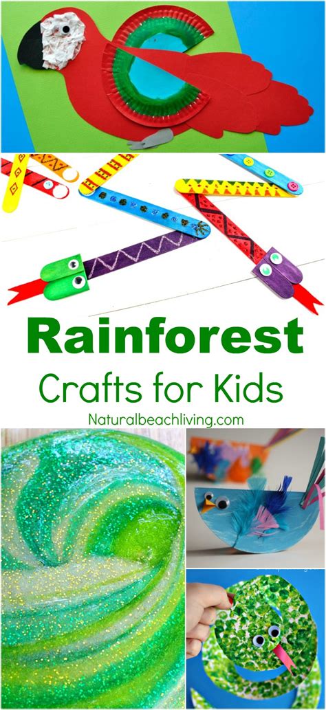 10+ Amazing Rainforest Crafts Kids Can Make - Natural Beach Living