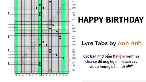 HAPPY BIRTHDAY | Lyre Tab | Lyre Cover | #Tho_AnhAnh - YouTube