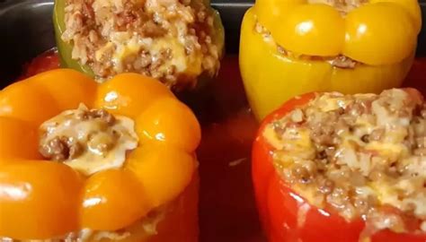 delightful chef john's stuffed peppers with Marinara Sauce – Insta Cooked