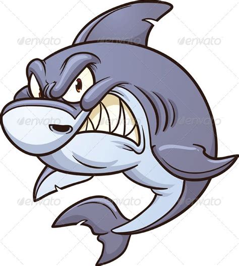 Angry Shark Drawing