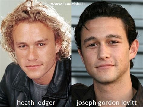 Somiglianza tra Heath Ledger e Joseph Gordon Levitt | Isa e Chia