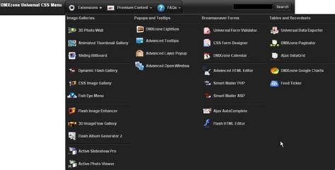 Universal CSS Navigation Menu - Extensions - DMXzone.COM