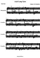 Auld Lang Syne - Violin And Piano Sheet Music printable pdf download