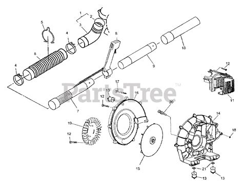 Husqvarna 125 BT - Husqvarna Backpack Blower (2003-07) Fan / Housing ...