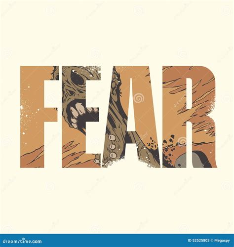 Fear sign stock vector. Illustration of ornament, logotype - 52525803