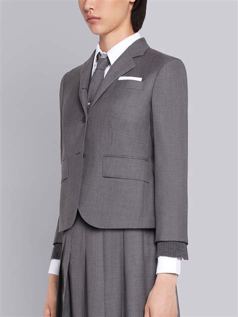 Classic Single Breasted Sport Coat In School Uniform Plain Weave | Thom Browne Official