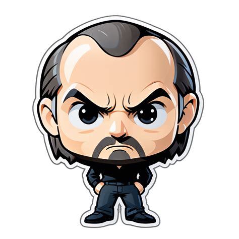 I made an AI sticker of chibi steve jobs angry