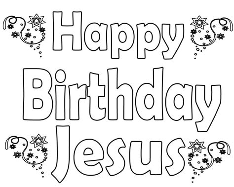 Happy Birthday Jesus Coloring Pages – Free Coloring Pages for Kids