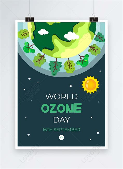 World ozone day grey blue earth poster template image_picture free download 466657145_lovepik.com