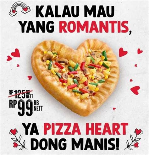 Promo Pizza Hut 1-28 Februari 2023, Pizza Heart Single dan Double Khusus Valentine