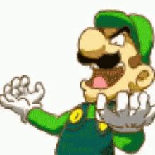 Luigi Death Stare Cosplay Gif