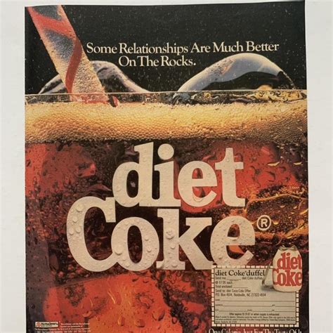 Diet Coke 1987 Vintage USA promotional advert #coke... - Depop