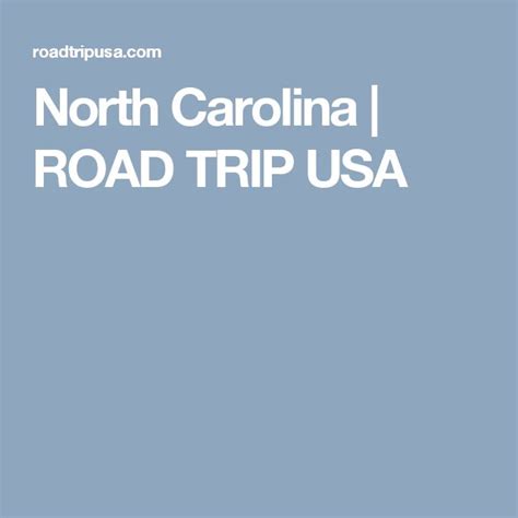 North Carolina | ROAD TRIP USA | Road trip, Road trip usa, Trip