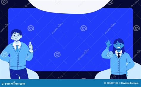 Simple Minimalist Simple Virtual Background Stock Illustration ...