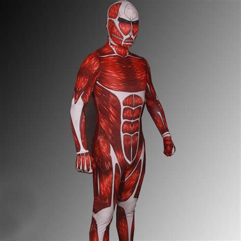 Attack on Titan Colossal 50M Titan Cosplay Zentai Suit/ Buy Shingeki no Kyojin Colossal Titan ...