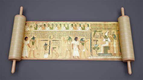 3D egyptian book dead papyrus model | Egyptian, Papyrus, Hieroglyphics