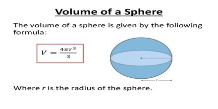 Volume of a Sphere - Assignment Point