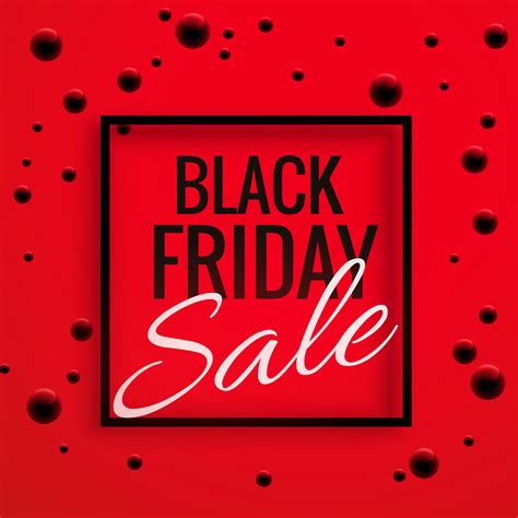 black friday sale banner poster with red background and dots - Download ...