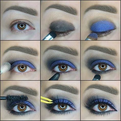 21 Glamorous Smokey Eye Tutorials - StayGlam | Blue smokey eye, Smokey ...