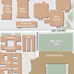 University Of Arizona Campus Map | Map Of The World