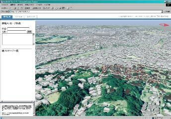 Aerial photograph (left) and implemented 3D map (right) of the ...