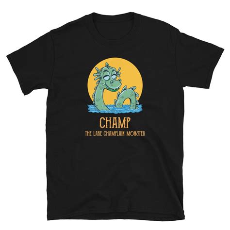 Funny Cryptid Cryptozoology Champ the Lake Champlain Monster Short-sleeve Unisex T-shirt - Etsy