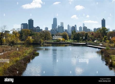 The Chicago skyline from Lincoln Park Stock Photo - Alamy