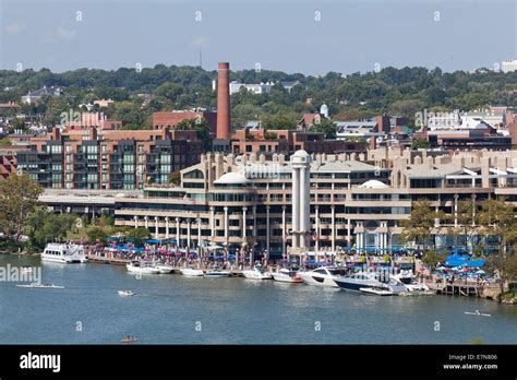 Washington harbour, Georgetown waterfront - Washington, DC USA Stock ...