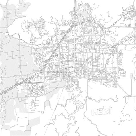 Bright outlined vector map of Fairfield, California, USA This printable ...