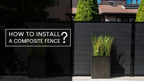 How to install a composite fence ? - Ezfence - YouTube