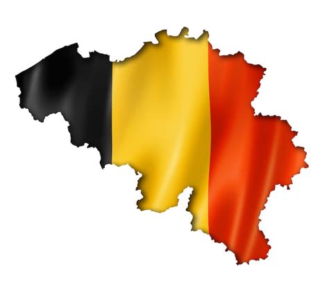 Premium Photo | Belgian flag map