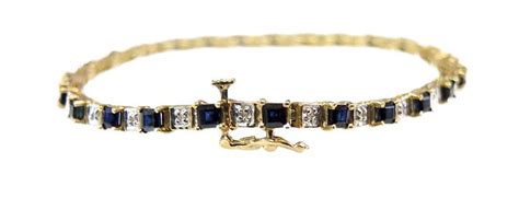 Vintage Sapphire and Diamond Bracelet